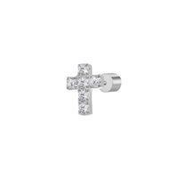 Mono orecchino Marlù Sparkles in Acciaio Zircone 31OR0014-W - 31OR0014-W